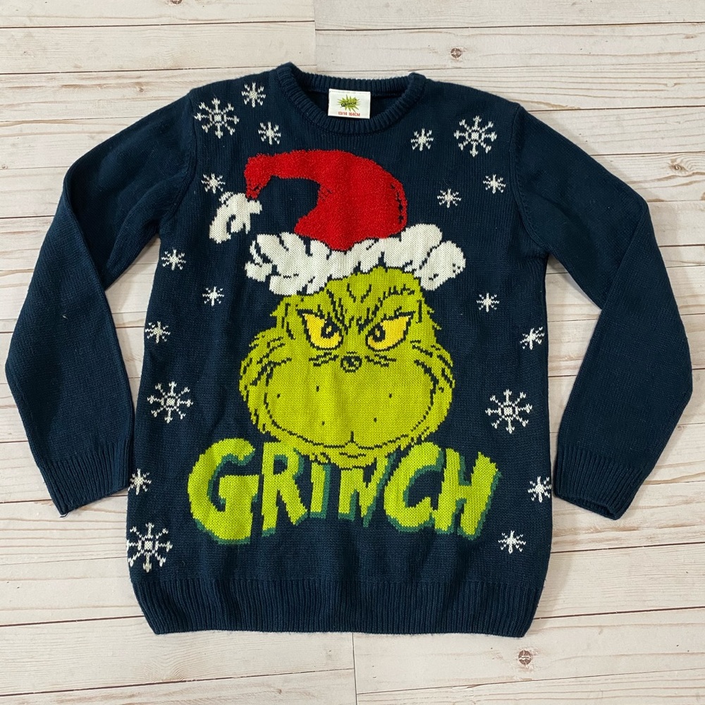 Grinch Christmas sweater kids youth 13 / 14
